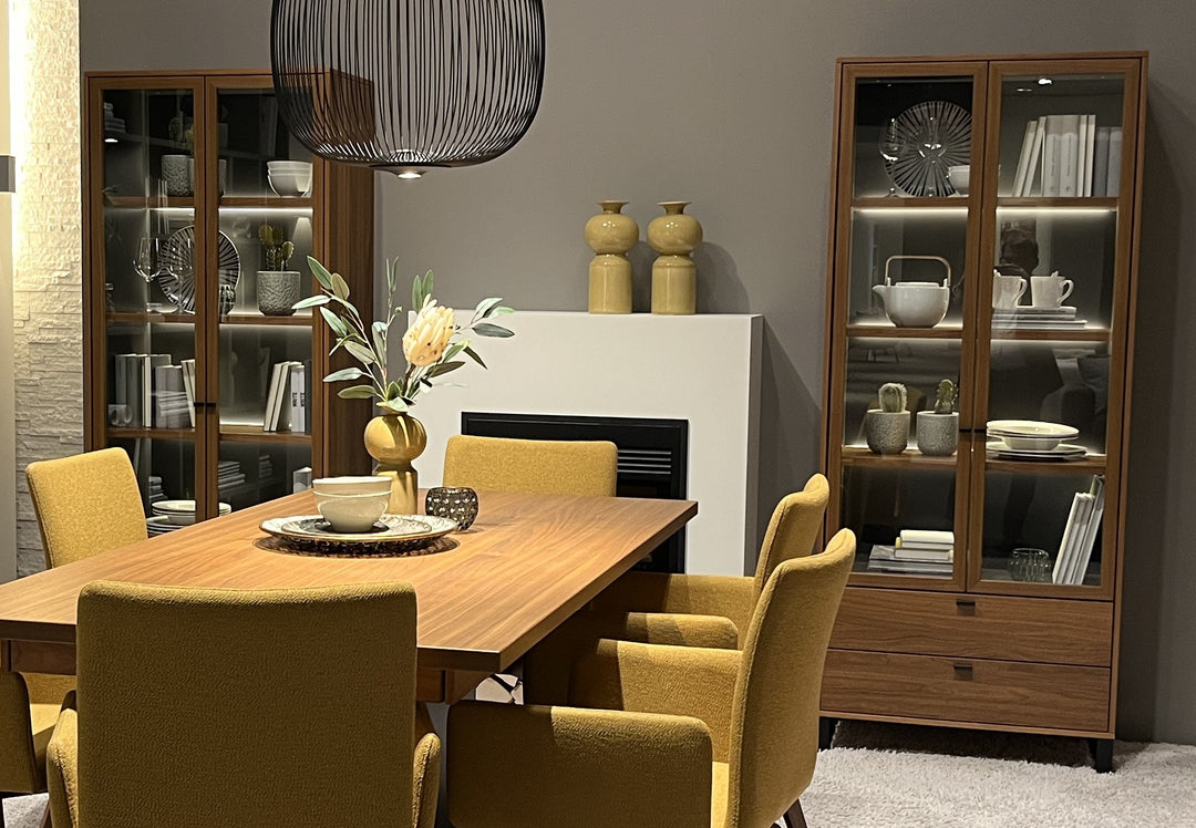 Harmony - 2 Stück Vitrinen mit Kufen