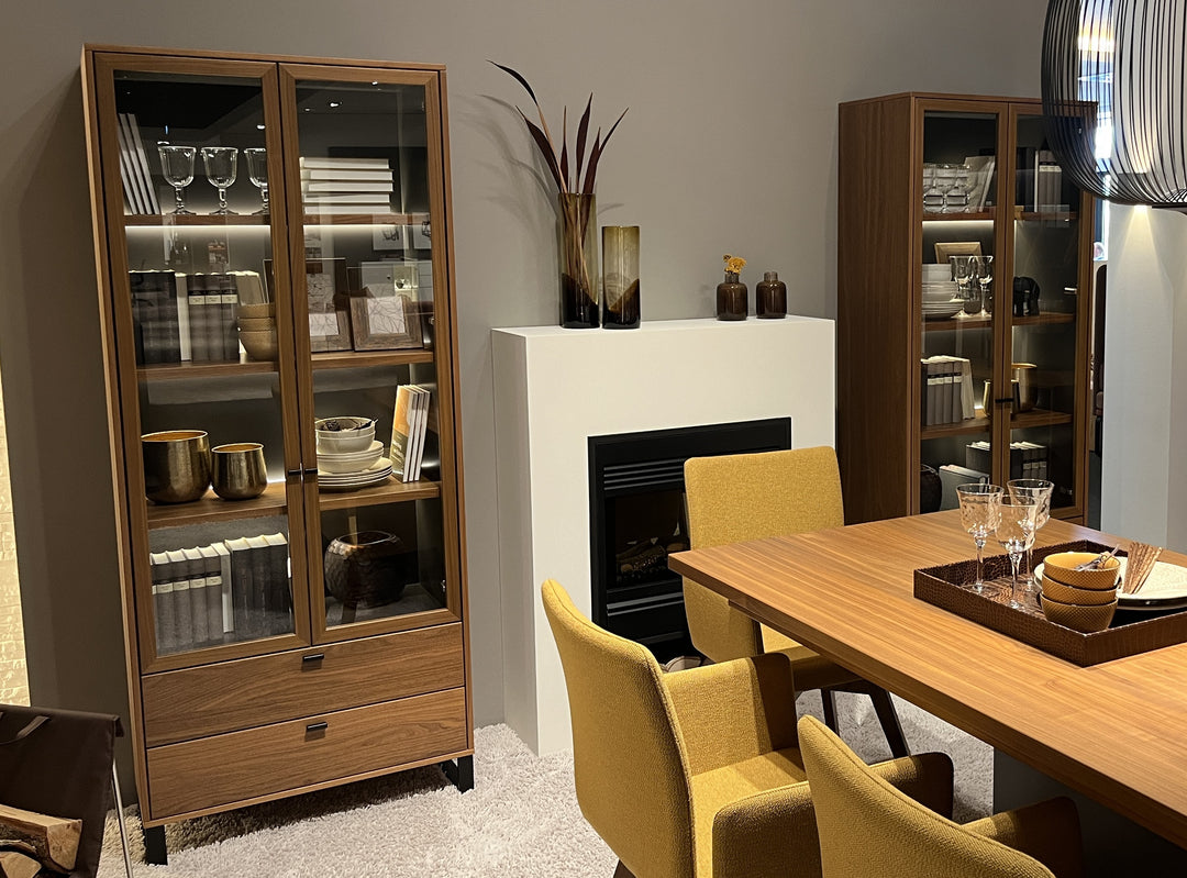 Harmony - 2 Stück Vitrinen mit Kufen