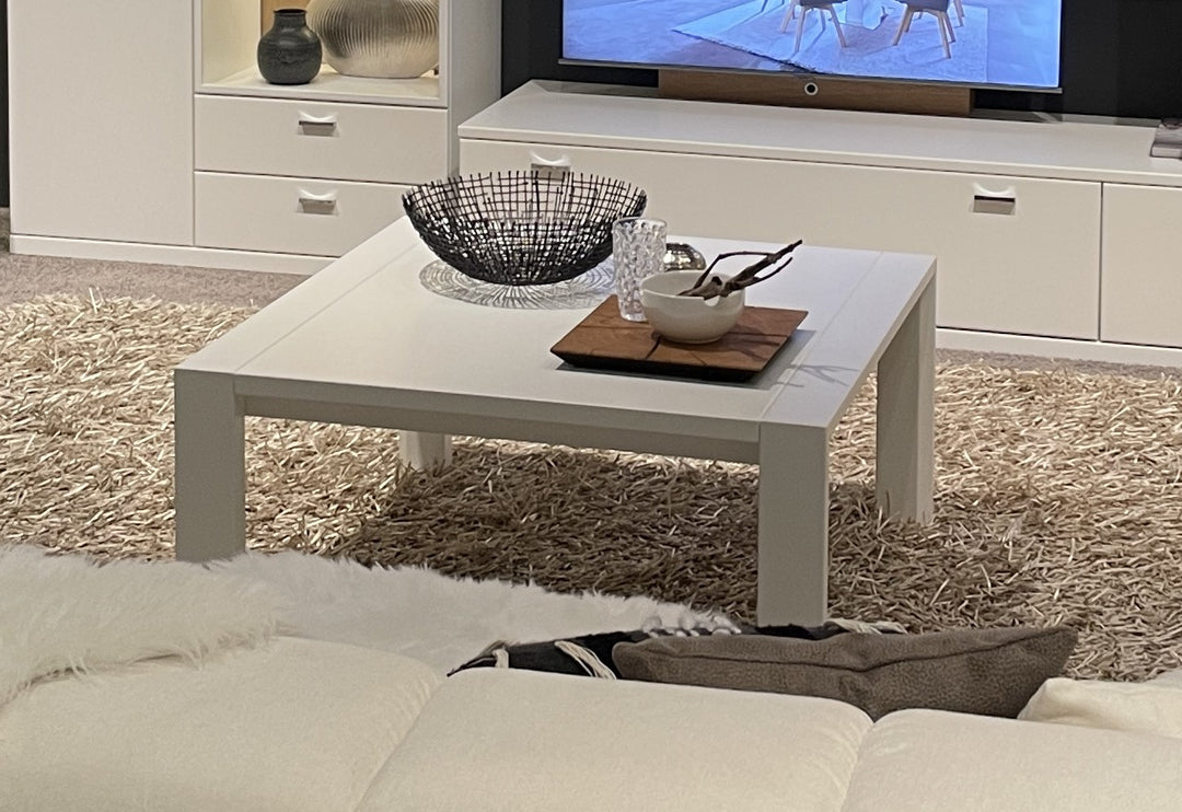 Manhatten - Couchtisch Wangentisch mit Holzplatte 93 cm x 93 cm