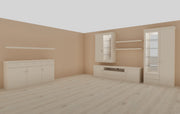 Korsika - Musterring - Wohnwand + Sideboard + Wandboard