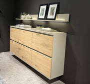 Enjoy Garderobe - Hängeschuhschrank mit Wandboard B225