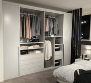 Comfort Close - Kleiderschrank mit Textiler Front