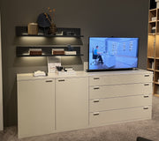 Siena - Sideboard mit TV zum Verstecken, 2 x Wandboard B120