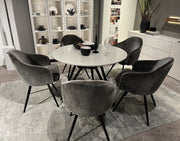 Deviso - 5x Stuhl R4 mit Metallgestell (Spyder)