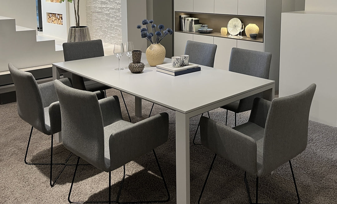 Deviso - 6 x Stuhl R5 mit Kreuzgestell und Armlehne