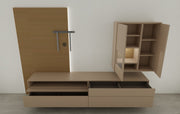 Kara Frame - Musterring - TV Wand mit Deepline Paneel